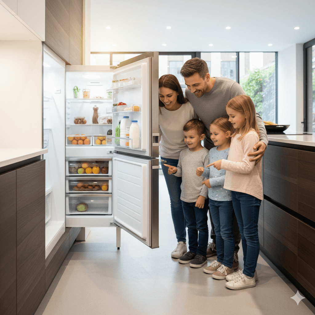 Clean, leak-free fridge in Hyderabad home