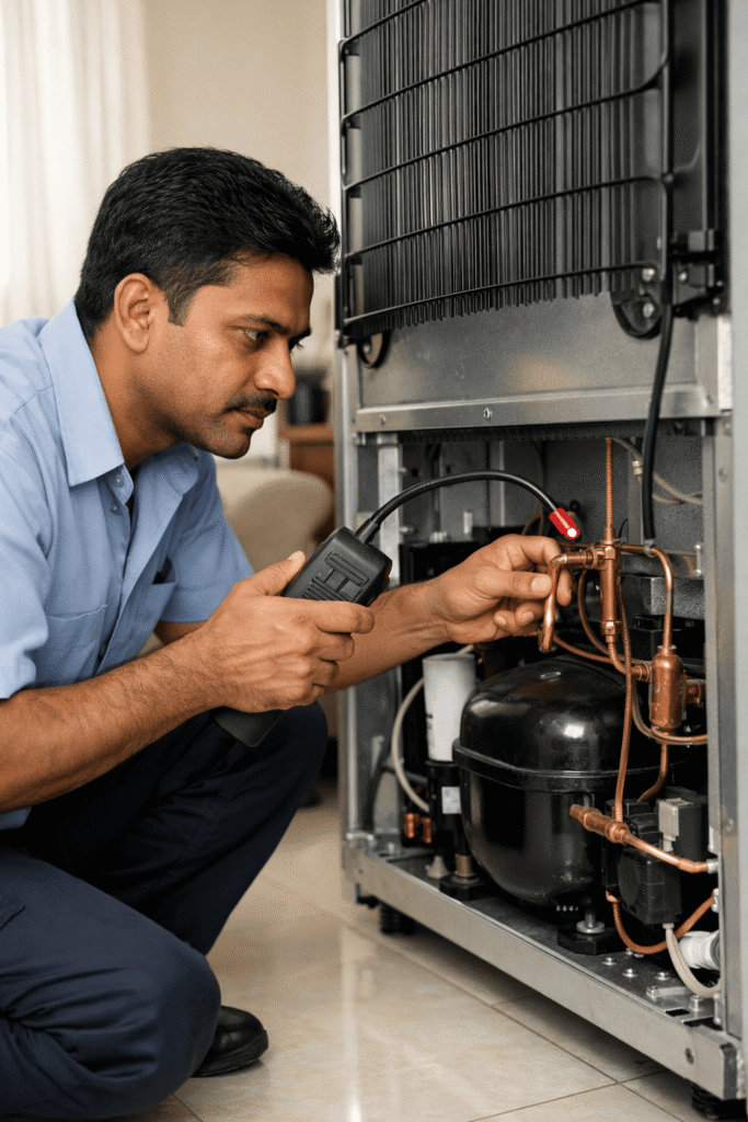 Refrigerator gas leakage detection service in Hyderabad home