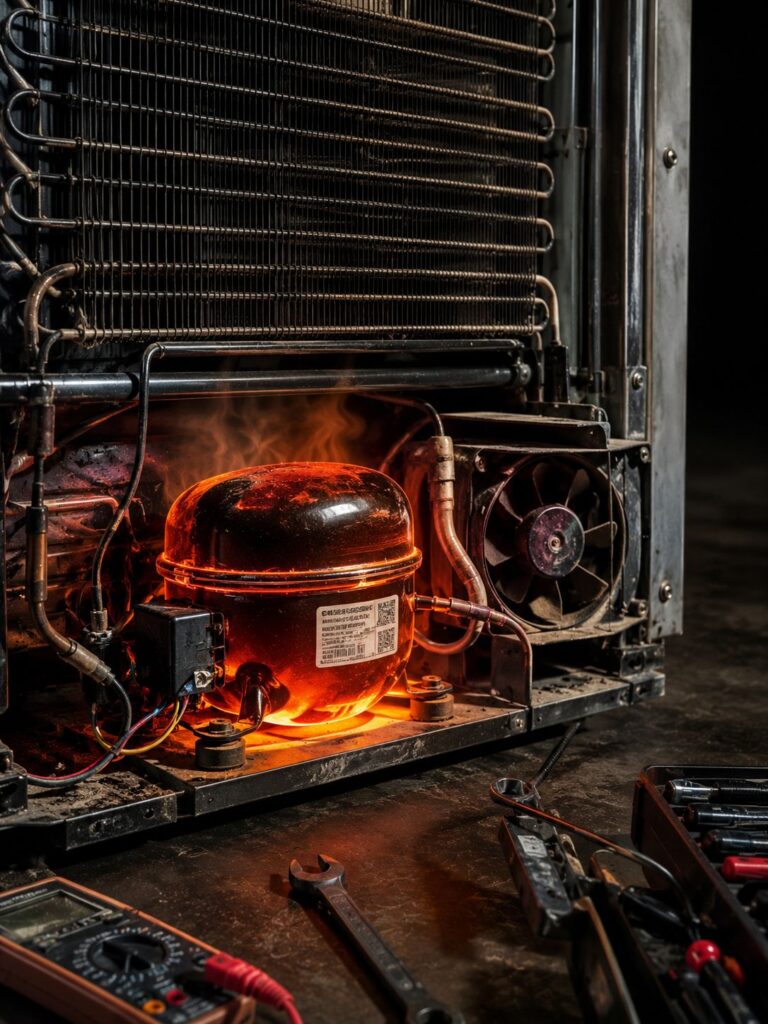 Professional refrigerator repair technician in Hyderabad fixing cooling problems