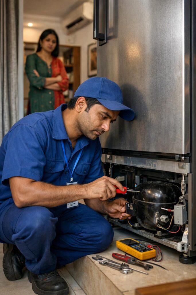 Refrigerator making noise repair in Kolkata by professional technician at home