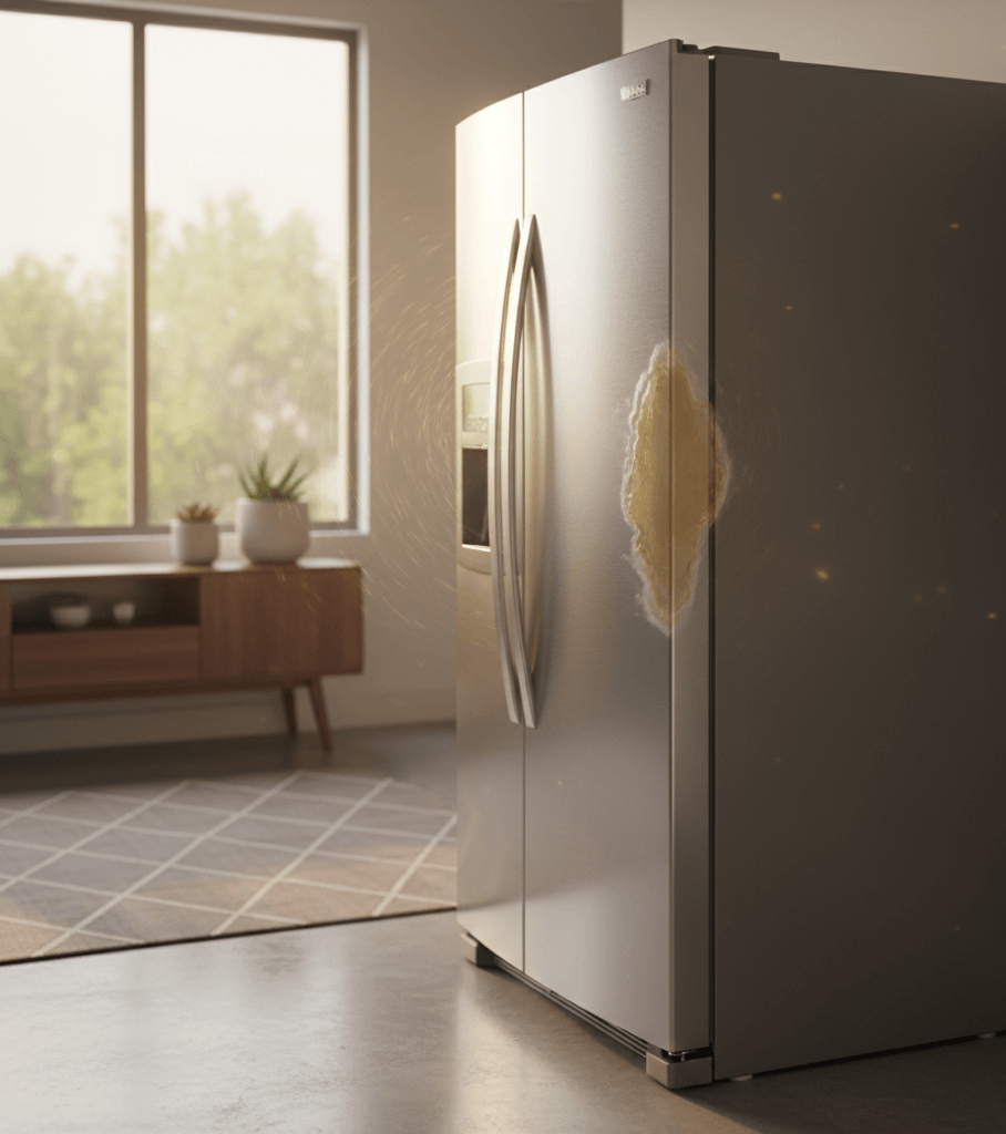 visual signs of fridge compressor issues in a Hyderabad home