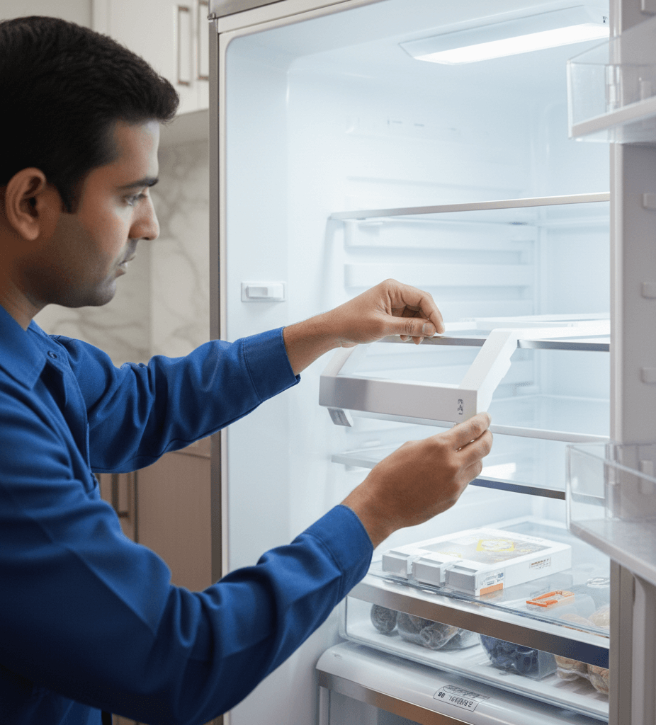Expert refrigerator repair with genuine spare parts