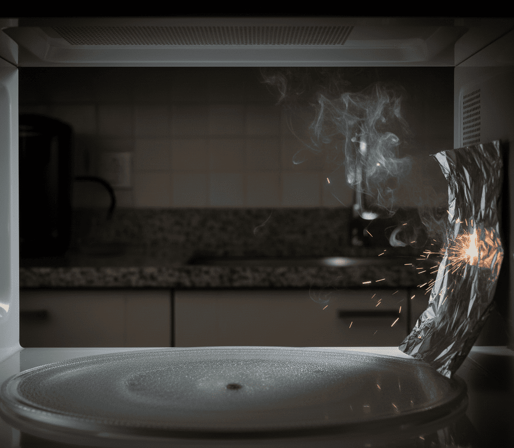 Microwave sparking inside due to damaged waveguide cover in Kolkata