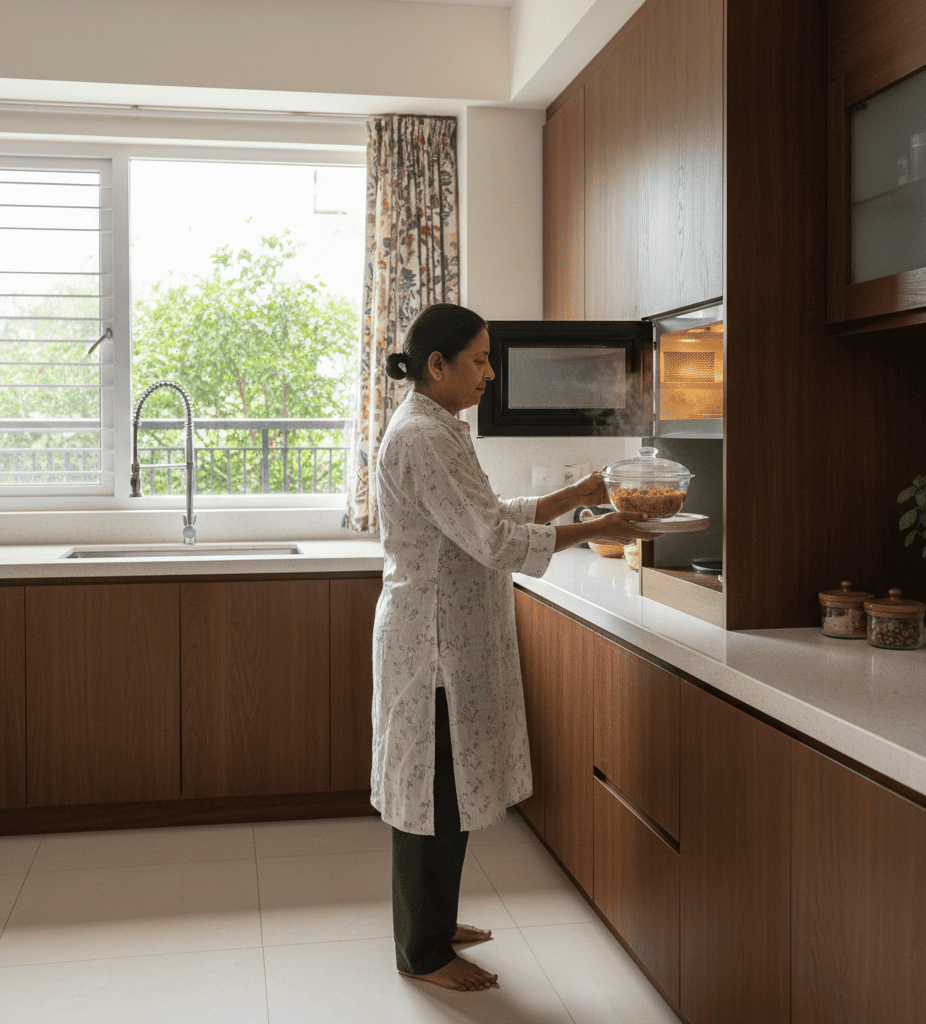 Safe use of microwave oven at home in Kolkata using microwave-safe utensils