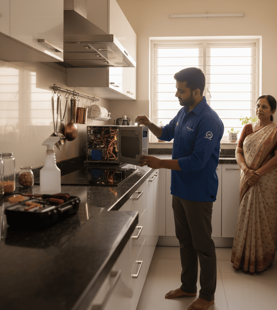Professional microwave maintenance and inspection service in Hyderabad