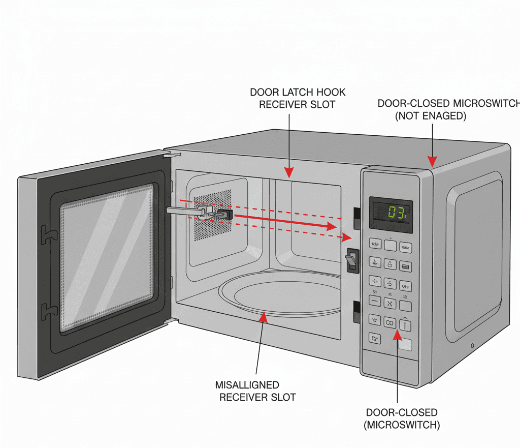 Overheated magnetron inside a microwave leading to shutdown in a Hyderabad household.