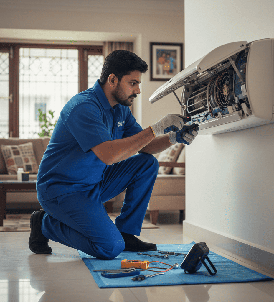 Professional AC noise repair service in Hyderabad to fix loud and unusual air conditioner sounds.