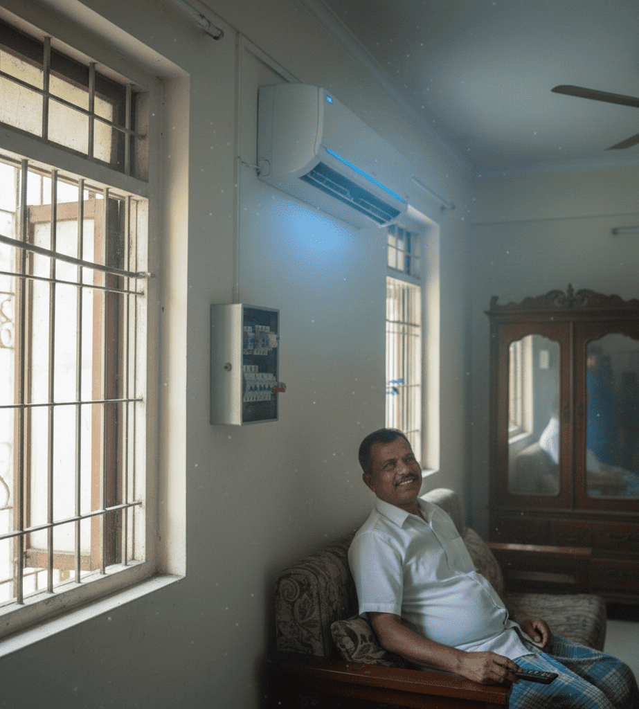 AC power tripping issue fixed after professional repair in Kolkata