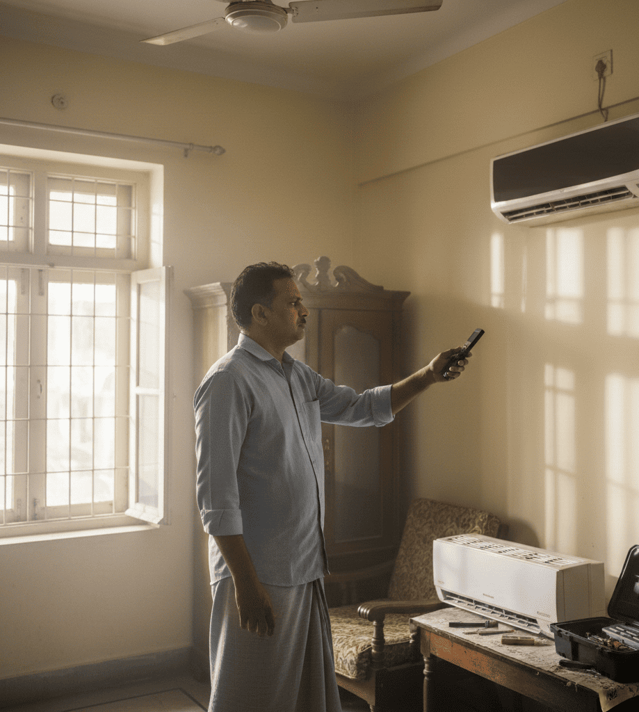 AC remote not working in a Kolkata home with AC not responding