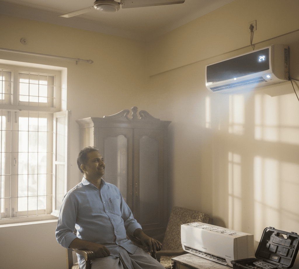 Remote or sensor issue stopping your AC? Book expert AC technician near you in Kolkata now.