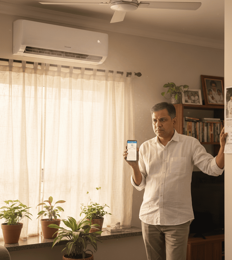 Homeowner in Kolkata planning regular AC servicing for better cooling