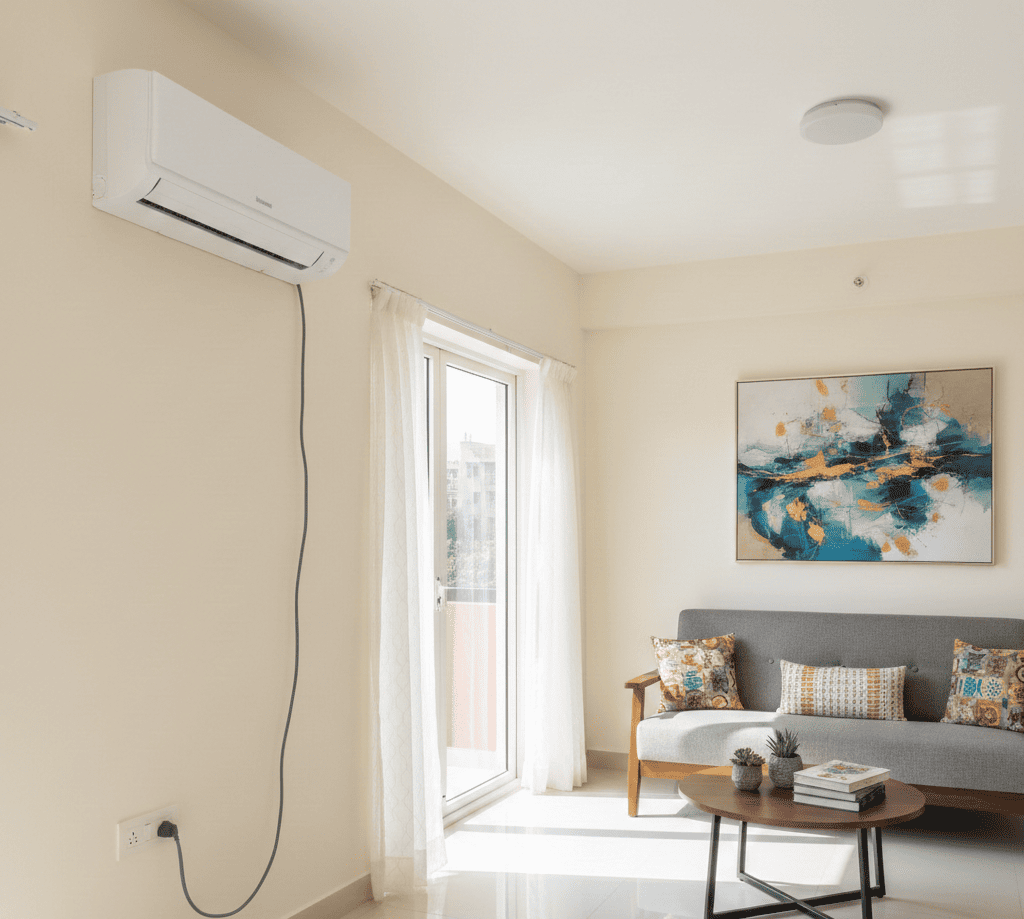 Split AC connected without stabilizer in a Hyderabad home