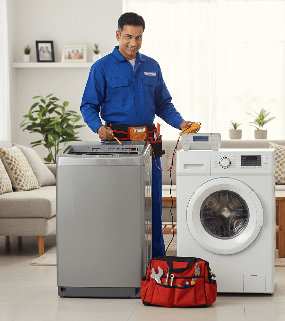 Fully automatic and semi-automatic washing machine repair service in Kolkata