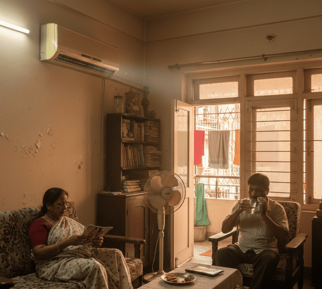 Old AC not cooling properly in a Kolkata home causing discomfort and high electricity bills