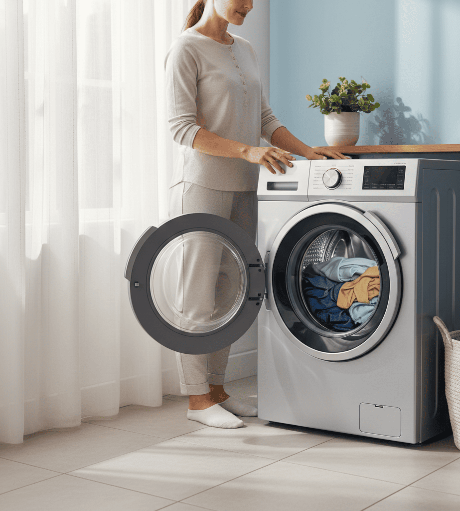 Proper use of washing machine with correct load size