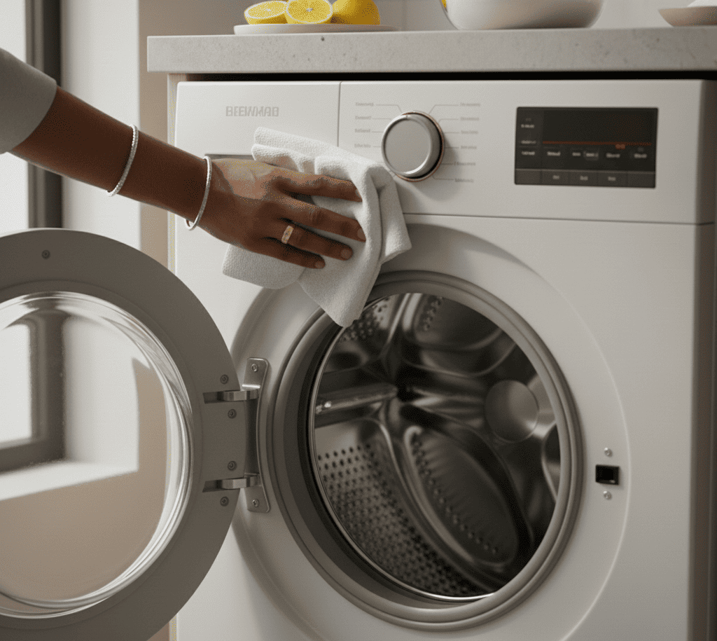 Removing bad smell from washing machine drum naturally at home