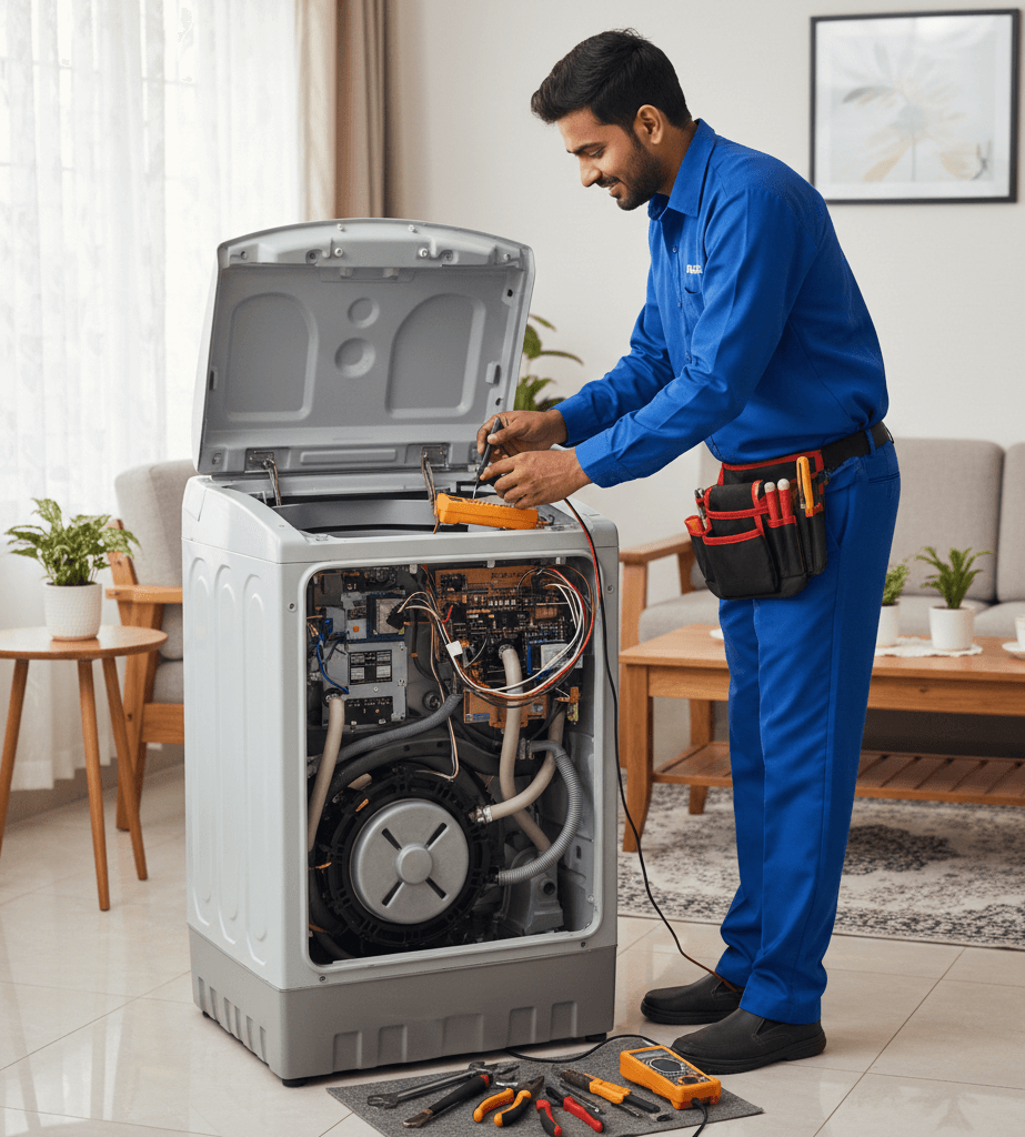 Top load washing machine repair service in Kolkata by professional technician at home