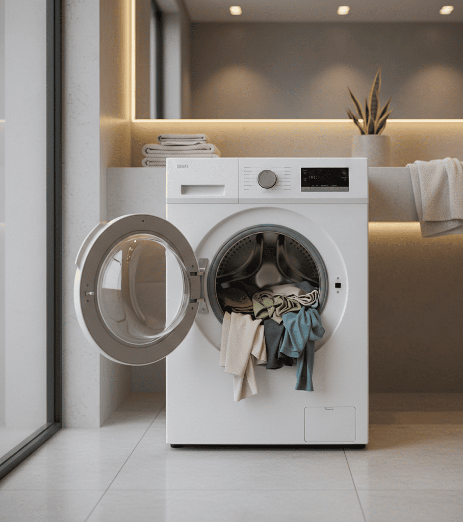 Washer door not closing properly in a front load washing machine