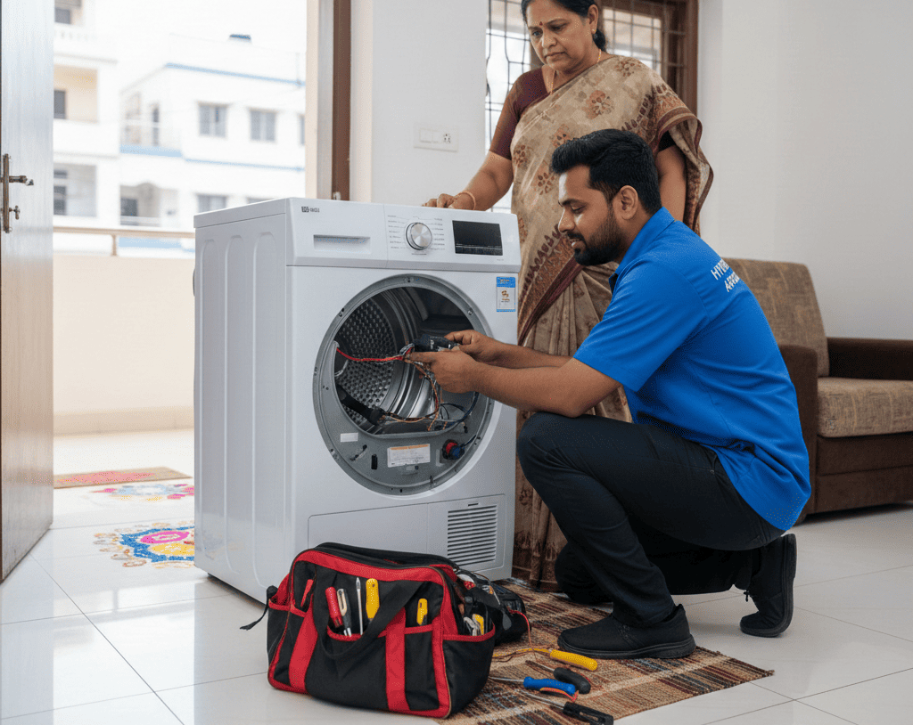 Washing machine spin dryer not working properly