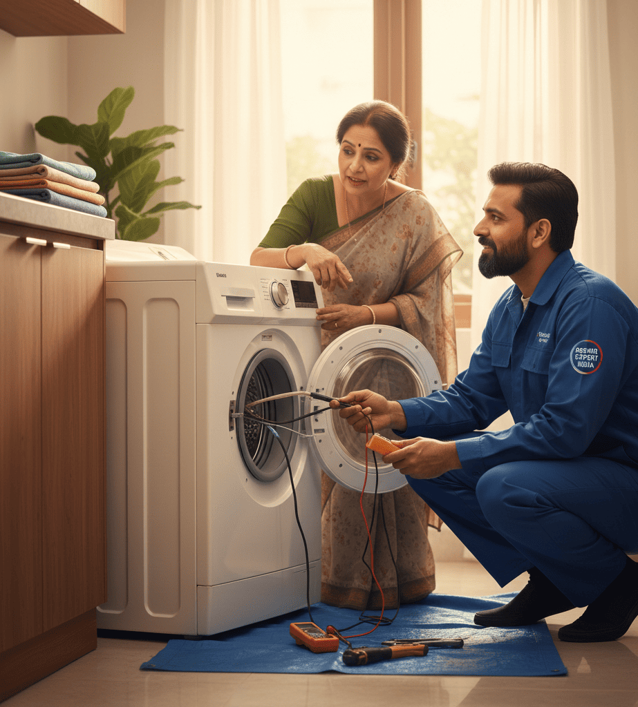 Washing machine repair service at home by Repair Expert India technician
