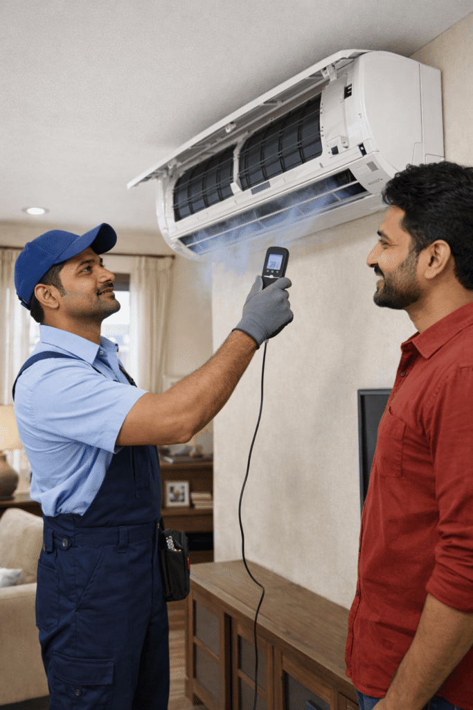 AC cooling restored after repair service in Kolkata home