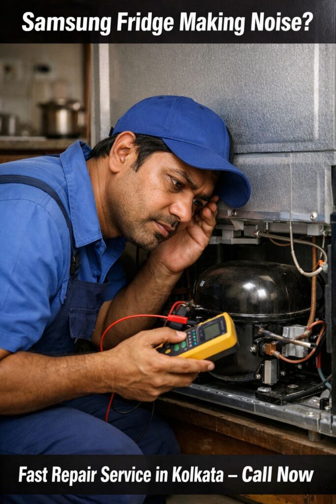 Samsung fridge compressor making noise repair service in Kolkata