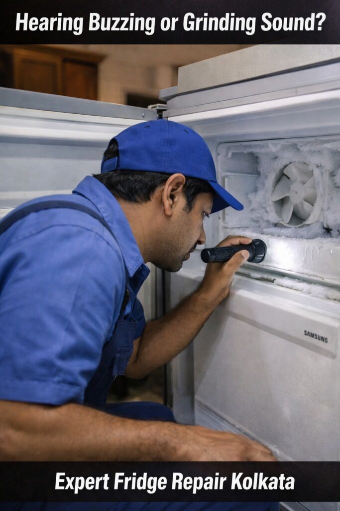 Samsung refrigerator freezer fan making noise repair in Kolkata