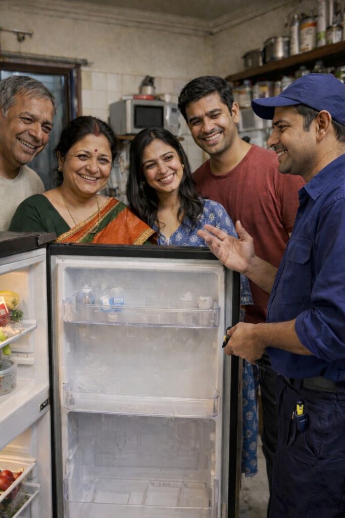 Satisfied customer after Samsung fridge repair service in Kolkata