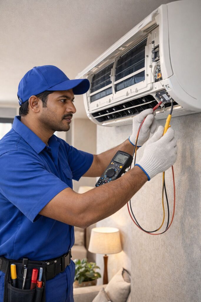 AC not cooling inspection service in Madhapur Hyderabad