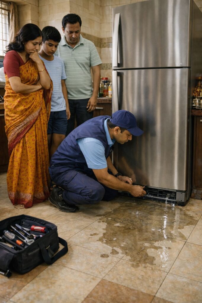LG fridge water leakage problem repair service in Kolkata by experienced technician