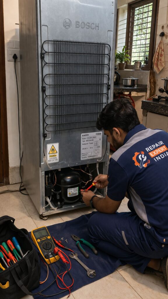 Bosch fridge compressor repair service in Kolkata by expert technician at home