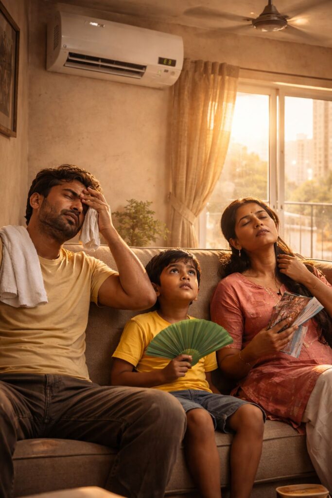 Daikin AC not working and showing error in Hyderabad heat