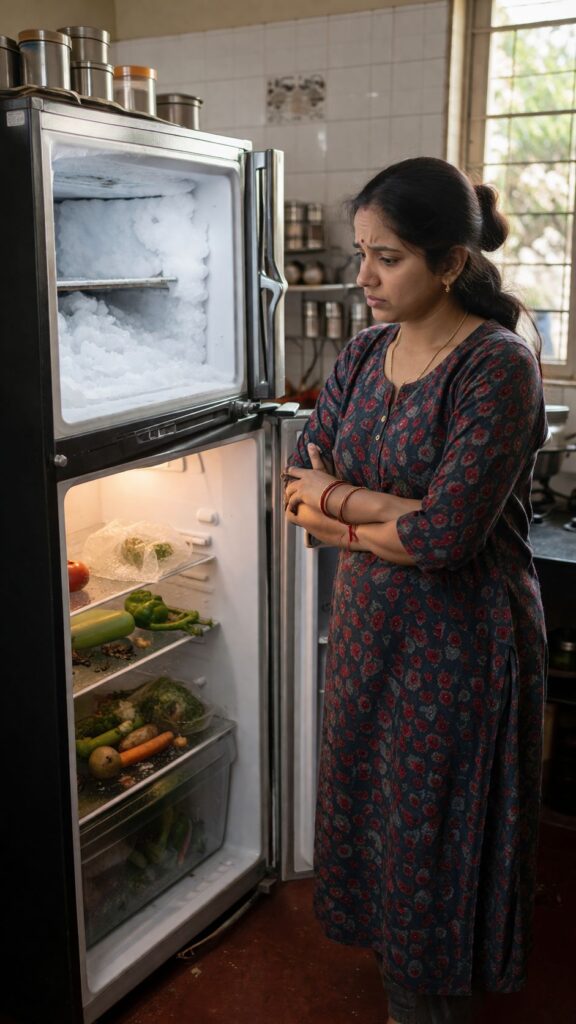 Freezer working but fridge not cooling issue in double door refrigerator in Tollygunge Kolkata home
