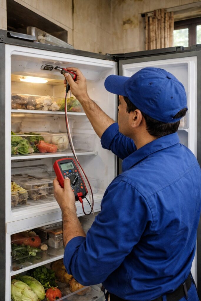 Double door fridge sensor problem repair in Behala Kolkata