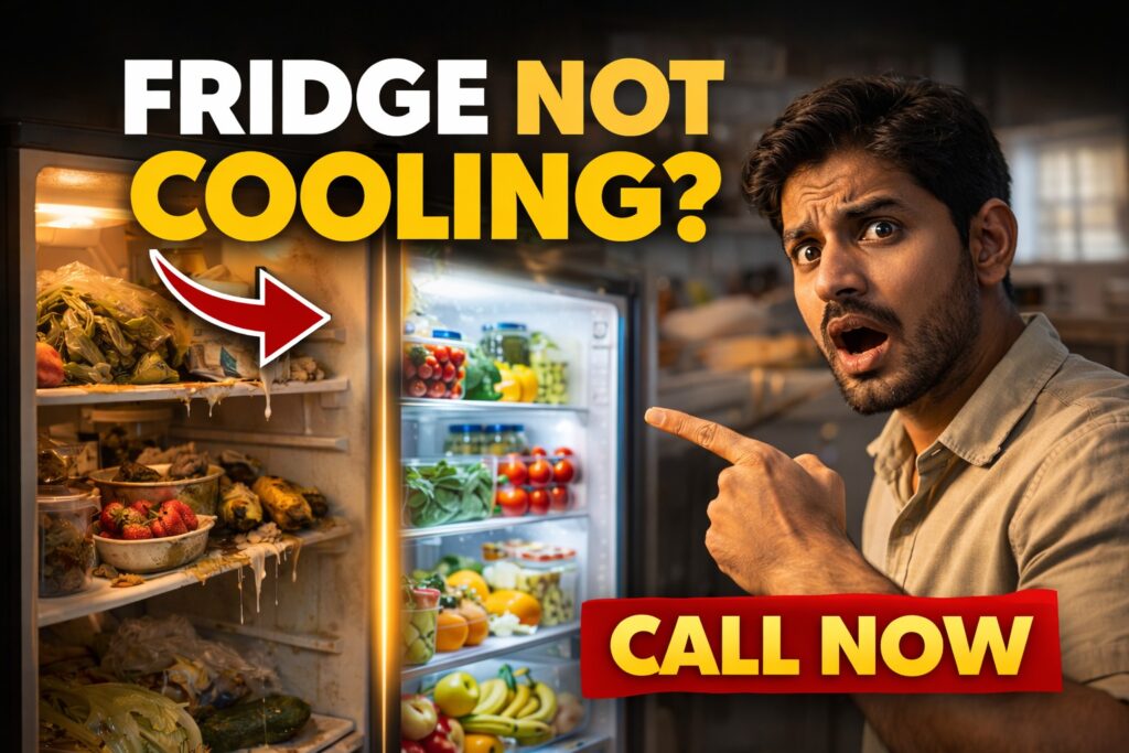 fridge light on but not cooling Tollygunge repair call now refrigerator service Kolkata