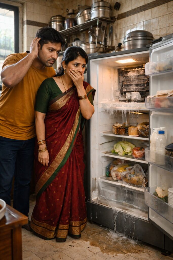 Fridge not cooling problem in Behala home kitchen with spoiled food