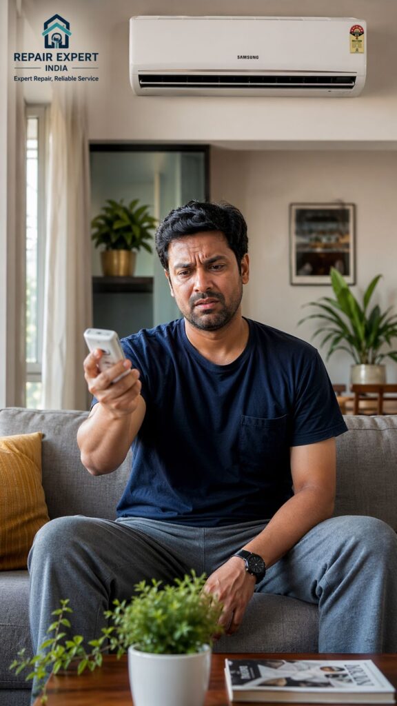 Samsung AC remote not working Hyderabad user facing AC issue at home