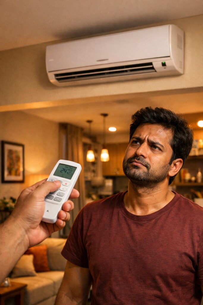 Voltas AC remote not working issue with AC not responding in Hyderabad home